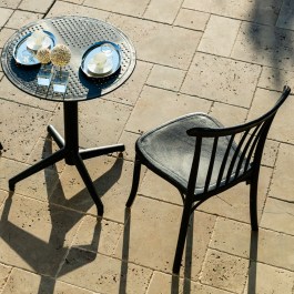 CANARY TABLE RECTANGULAR EXENDABLE WITH CHAMPAGNE ALUMINIUM 154+50cm  CANARY ΟΡΘΟΓΩΝΙΟ ΕΠΕΚΤΕΙΝΟΜΕΝΟ ΤΡΑΠΕΖΙ ΚΗΠΟΥ ΜΕ ΣΑΜΠΑΝΙΖΕ ΑΛΟΥΜΙΝΙΟ 154+50cm